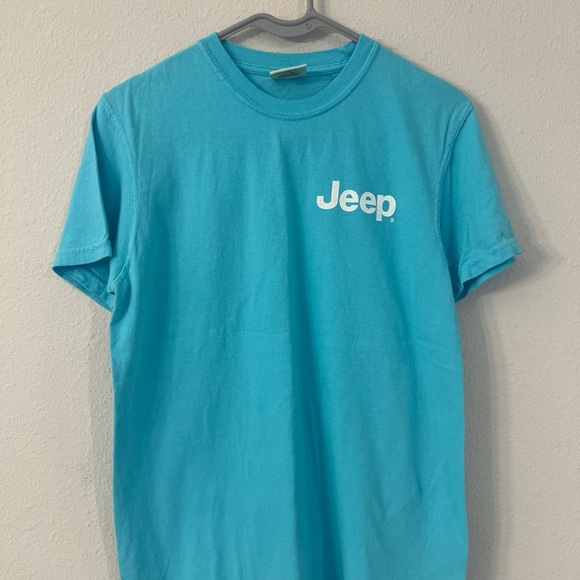 Men’s JEEP Teal Blue T Shirt, Sz Small, new without tags! - Picture 2 of 3